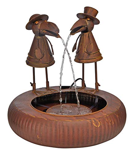 Haushalt International Metall Brunnen Zwei Raben Wasserspeier Springbrunnen Gartenbrunnen Zierbrunnen Indoor Haushalt International Metall Brunnen Zwei Raben Wasserspeier Springbrunnen Gartenbrunnen Zierbrunnen Indoor von Haushalt International