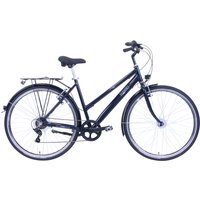 HAWK Bikes Cityrad "CITYTREK EASY BLUE LADY", 7 Gang, Shimano, Tourney Schaltwerk, Kettenschaltung, für Damen und Herren, Kettenschaltung von Hawk Bikes