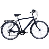 HAWK Bikes Cityrad "HAWK CITYTREK EASY BLUE GENT", 7 Gang, Shimano, Tourney Schaltwerk, Kettenschaltung, für Damen und Herren, Kettenschaltung von Hawk Bikes