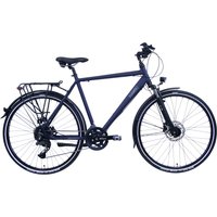 HAWK Bikes Trekkingrad "HAWK Trekking Gent Deluxe Ocean Blue", 20 Gang, Shimano, Shimano CUES Schaltwerk, für Herren von Hawk Bikes