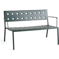 HAY - Balcony Lounge Bank mit Armlehnen, L 121,5 cm, dark forest von Hay