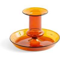 HAY - Flare Kerzenhalter, Ø 11 x H 7,5 cm, amber von Hay