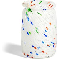 HAY - Splash Vase M, Ø 14,3 x H 22,2 cm, white dot von Hay