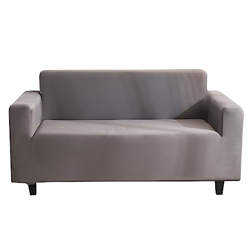 Hearda Sofabezug Stretch 1 2 3 4 Sitzer, Elastische Antirutsch Couchbezug Waschbar Universal Weich Sofaüberwurf, Passend für Ecksofa L Form Sofa/Couchbezug (3-Seater,Anthrazit) von Hearda