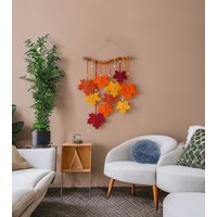 Makramee Blatt Kunst, Herbst Dekor, Blatt, Moderne Wand, Schlafzimmer Treibholz Wand Thanksgiving-Zeichen, Ahornblatt L28 Makramee Blatt Kunst, Herbst Dekor, Blatt, Moderne Wand, Schlafzimmer Treibholz Wand Thanksgiving-Zeichen, Ahornblatt L28 von HeartCraftedVN