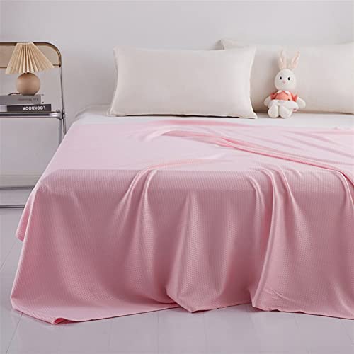 Heavyoff Bambusfaser Kühldecke, Selbstkühlend Sommerdecke mit Q-Max 0,43 Kühlfasern aus natürliche Bambus Tagesdecke Weiche Wohndecke für Kinder und Erwachsene Rosa, 200x230cm von Heavyoff