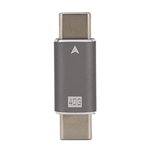 Typ-C-auf-Typ-C-Adapter,Typ-C-USB4.0 40Gbps USB-C-Stecker-auf-Stecker-Konverter für die Datenübertragung 100W,USB-C-Konverter-Adapter mit 40Gbps Ultraschneller Datenübertragungsgeschwindigkeit von Heayzoki