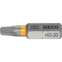 Bit hd 20 - Bit-Einsatz 1/4 Sechskant, Länge 25mm Drive Stahl orange - Heco von Heco