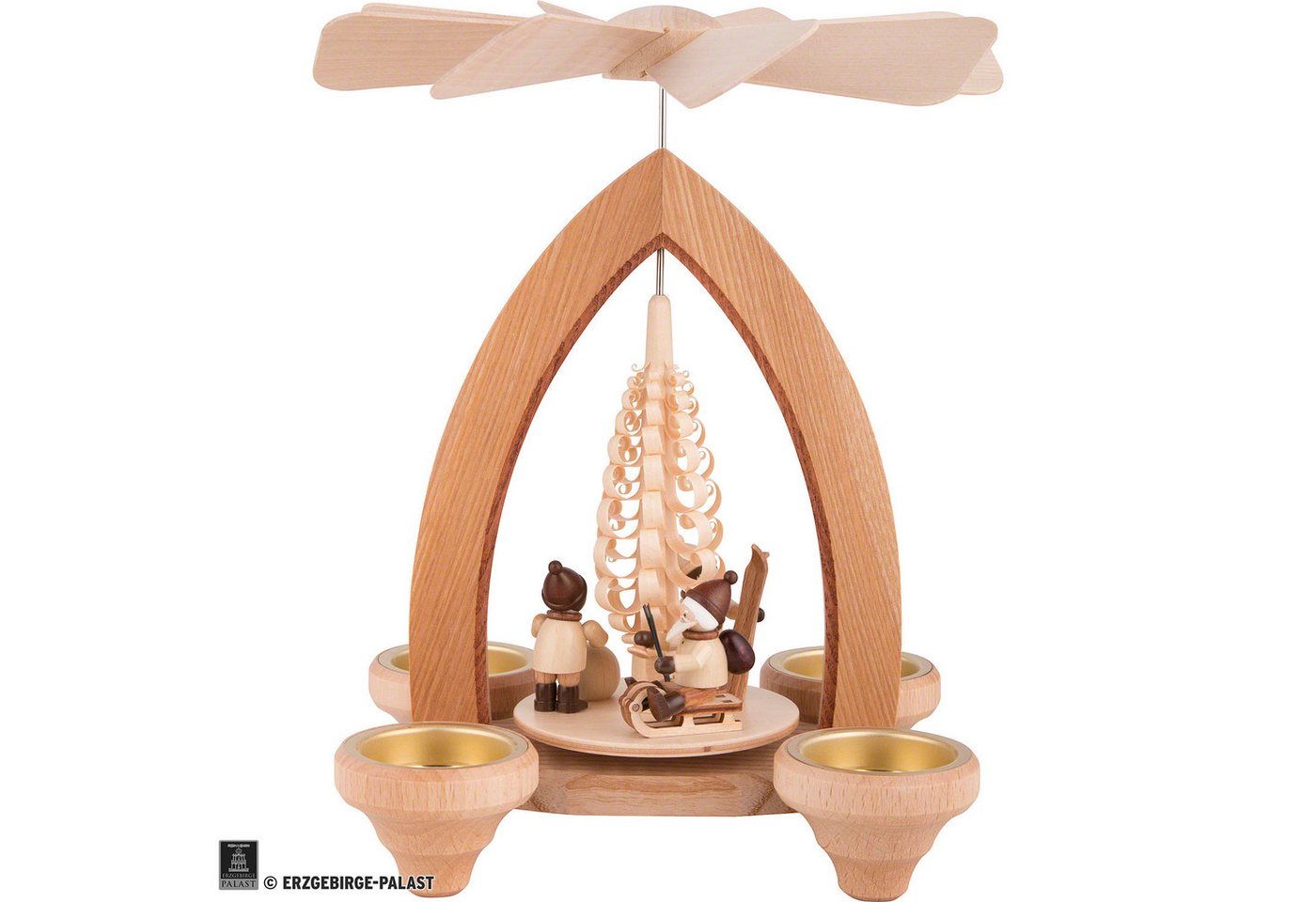 Heinz Lorenz Pyramiden Weihnachtspyramide 1-stöckige Pyramide Weihnachtsmotiv - natur (26cm) von Heinz Lorenz Py von Heinz Lorenz Pyramiden