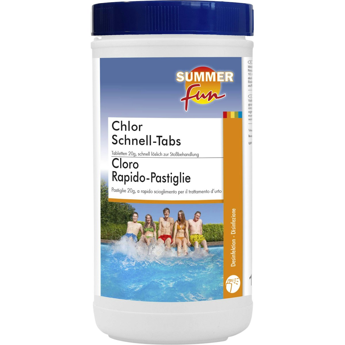 Summer Fun Chlortabletten Mini Schnell-Tabs 20g 1,2 kg von Heissner