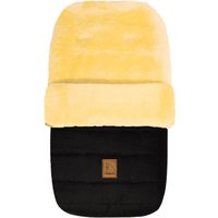 Heitmann Felle Fußsack "Eisbärchen - Winterfußsack - Premium Qualität", mit echtem Lammfell, für Kinderwagen, Buggy, 5 Gurtschlitze, waschbar von Heitmann Felle