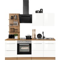 Kochstation Küchenzeile "KS-Brindisi", ohne Geräte, Breite 210 cm von Kochstation