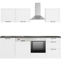 KOCHSTATION Küchenzeile "KS-Lani, mit MDF-Fronten", Breite 240 cm, wahlweise mit E-Geräten, Höhen-Ausgleichsfüße 0-4 cm von Kochstation