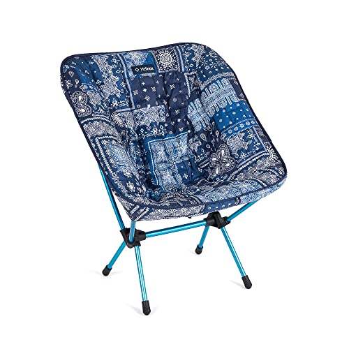 Helinox Seat Warmer | Der Gesteppte Sitzbezug mit synthetischer Isolierung wärmt Ihren Stuhl (Blue and Red Bandanna, Chair One, Zero, Festival and Swivel Chair) von Helinox