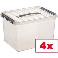 Helit Aufbewahrungsbox Sunware Q-line Transparent 22l (B x H x T) 300 x 260 x 400mm 4St. von Helit