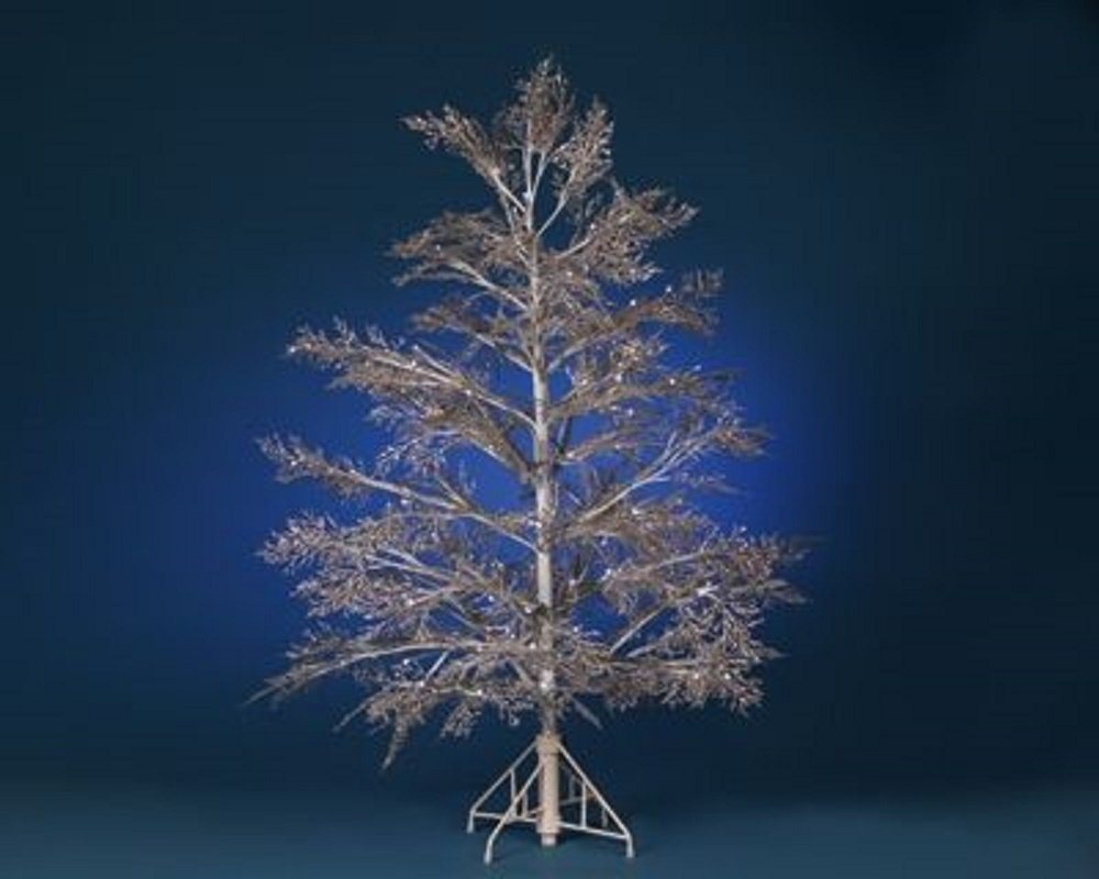 Kunstzweig Weißer 100cm hoher LED-Baum mit 72 weißen LEDs, Hellum, Höhe 100 cm von Hellum