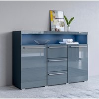 INOSIGN Sideboard "India,Breite 132cm stilvolle Anrichte mit 2Türen, 3 Schubladen", Kommode viel Stauraum, Einlegeböden verstellbar,ohne Beleuchtung von Inosign