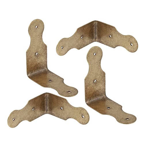 Hemobllo 4stücke Antike Schmuckkästchen-eckenschutz Kupfer Vintage-Design Für Holzboxen Dekorative Eckbeschläge Mit Schrauben Zur Einfachen Montage Hemobllo 4stücke Antike Schmuckkästchen-eckenschutz Kupfer Vintage-Design Für Holzboxen Dekorative Eckbeschläge Mit Schrauben Zur Einfachen Montage von Hemobllo