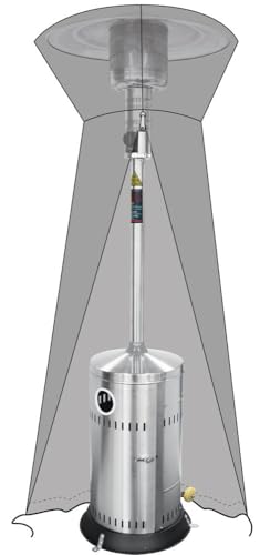 HENDI Schutzhülle, für HENDI Flächenheizer 272411, Abdeckung, Wetterschutshülle, UVA beständig PEVA, ø580x(H)1460mm, Grau von HENDI