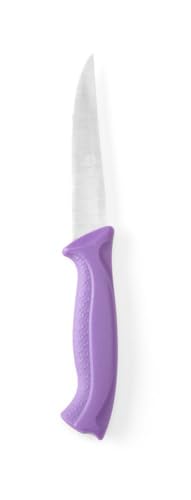 HENDI Universalmesser, Kochmesser, Küchenmesser, Wellenschliff, Geschirrspülmaschinengeeignet, HACCP, antiallergen, Klinge: 100mm, Länge 205mm, Edelstahl, Polypropylen, violett von HENDI