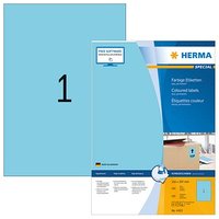 100 HERMA Etiketten 4403 blau 210,0 x 297,0 mm von Herma
