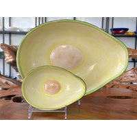 Schüssel/Salatschüsseln Obstschale in Form Avocado Geschirr Tischdekoration Küchendeko Homedecor Geschenke von HerzstueckeABG