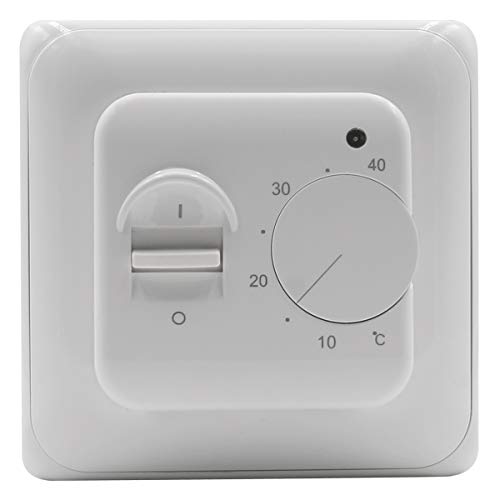 Heschen Strahlungsheizthermostat, HS-J01,AC230V 16A, Manueller Thermostatregler zur Steuerung elektrischer Heizgeräte von Heschen