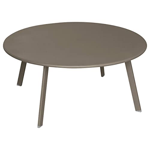 Hespéride - Runder Gartenbeistelltisch Saona in Tonka - 90 × 40 cm - Tonka Brown von Hespéride