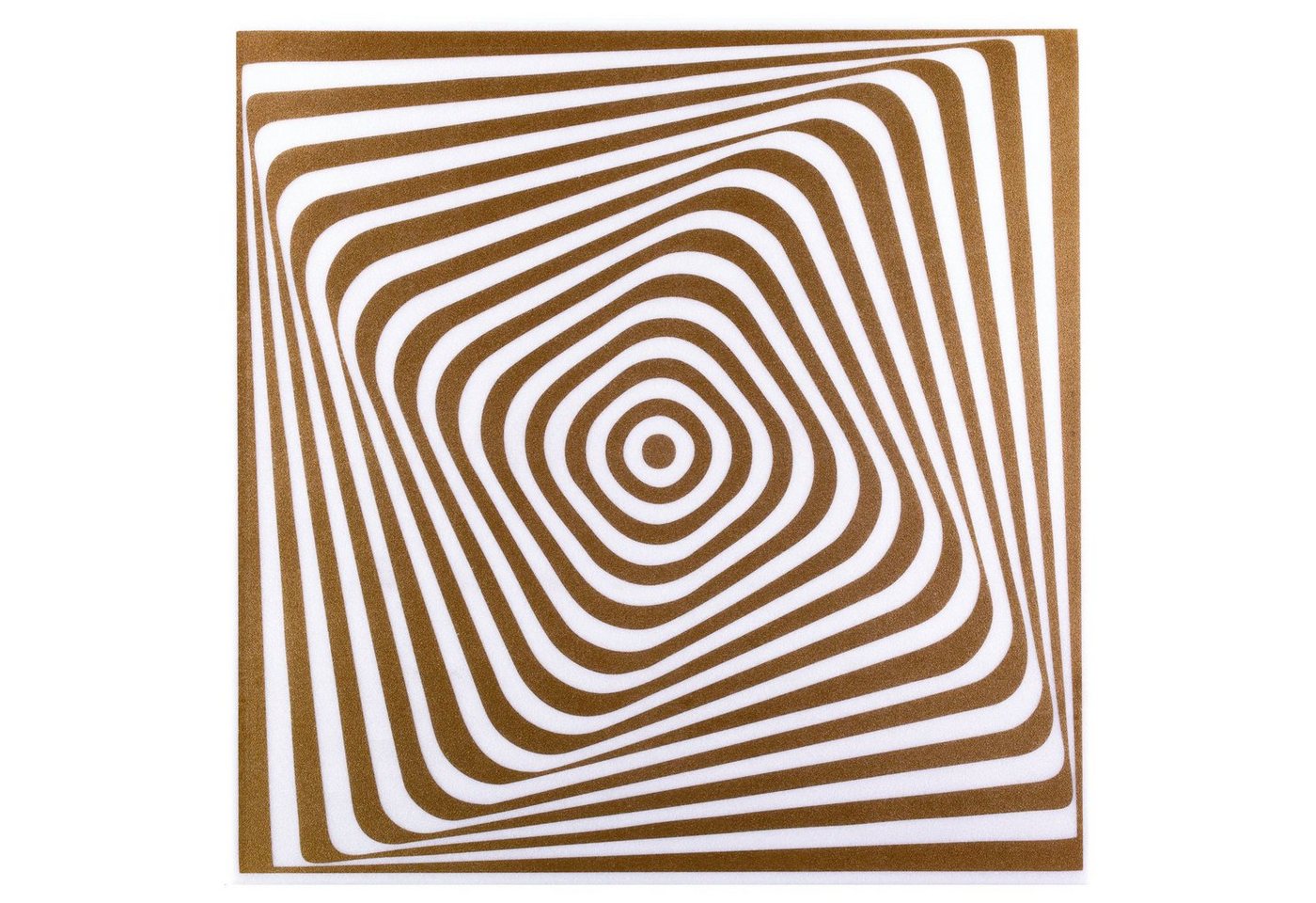 Hexim Wanddekoobjekt Sound Gold (Deckenplatten Sparpakete aus XPS 50x50cm - Moderne Panorama Platten für Wand und Decken mit optischen Illusionen - Dekor Wandplatte Deckenverkleidung) von Hexim