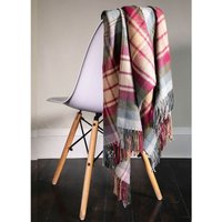 Reine Lammwolle Auld Scotland Tartan Reise Teppich/ Decke - Made In von HighlandTweedStore