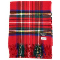 Reine Lammwolle Royal Stewart Tartan Reise Teppich/ Decke - Made in Scotland von HighlandTweedStore