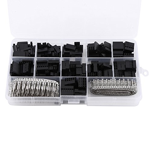 620 stücke Kabelverbinder Dupont Stecker Pin Gehäuse Jumper Draht Kabel Stiftleiste Stecker Gehäuse Kit Männlich/Weiblich Crimp Pins Adapter Terminal 2.54mm von Hilitand