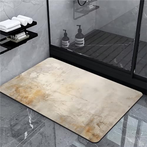 Badematte Rutschfester Classical Badezimmerteppich Groß Teppich 140x200cm Absorbierender Badteppich Badvorleger Duschvorleger Schnelltrocknend Super Saugfähig Saugstark Waschbar Bath Mat Softmath Home von Hinnin