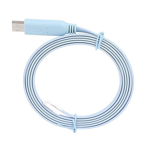 Hiraith USB-zu-RJ45-Konsolenkabel, Stabil, Sicher, Plug-and-Play, 1,5 M Lang, Langlebiges Kupfer, USB-zu-RJ45-Konsolenkabel für Switch von Hiraith