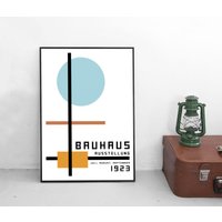 Poster Bauhaus Design Ausstellung 1923 Deutschland Weimar Werbung Vintage Art Kunstdruck von Historyonyourwall