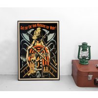 Poster Feuerwehr "Gott Zur Ehr, Dem Nächsten Wehr" Print Home Decor Wall Art von Historyonyourwall