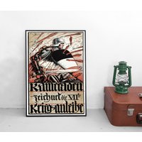 Poster -Kameraden, Zeichnet Kriegsanleihe - 1. Weltkrieg Kaiserreich Deutsches Reich Plakat Propaganda Militaria von Historyonyourwall