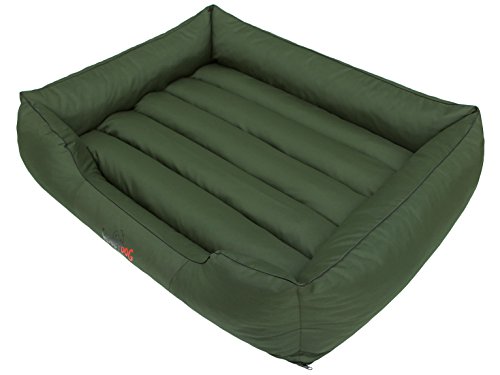 Hobbydog Haustierbett Hundeliegen Kissen Liegen Hundebett Rastplatz Hundekissen Bett Sofa Hundekorb Tierbett Hundesofa Matratze, XXXL - 140 x 115 cm Grün von Hobbydog