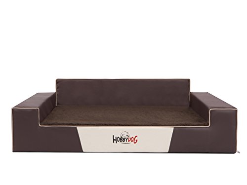 Hobbydog XL GLEBRA2 Hundematratze XL (100X68cm) Glamour Exclusive Matratze Hundematte Hund Katze Schlafplatz Haustier Tier Hause (Braun/Brown), XL, Brown, 3.5 kg von Hobbydog