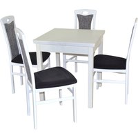 HOFMANN LIVING AND MORE Essgruppe "5tlg. Tischgruppe", (Spar-Set, 5 tlg., 5tlg. Tischgruppe), Stühle montiert von Hofmann Living And More