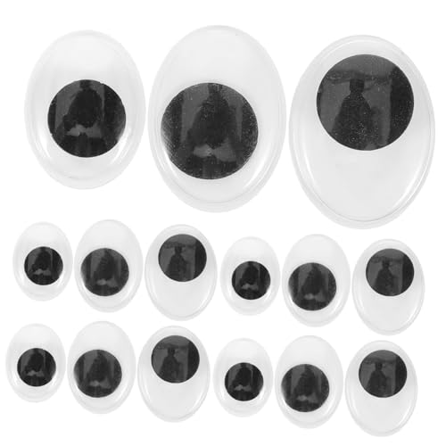 Hohopeti 150 Stück Bewegliche Augen Kunsthandwerk Herstellung Von Augen Spielzeug Augäpfel DIY Puppenaugen Augäpfel Halloween Dekoration Kunststoffaugen Zum Basteln Mini Augäpfel von Hohopeti