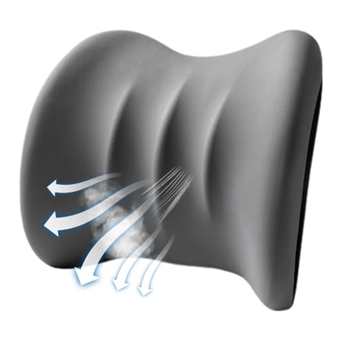 Holdes Auto-Lendenwirbelstütze - Autositz-Lendenkissen - Wiederverwendbares Stuhlsitz-Lendenkissen für Spielstühle, Bürostühle, Liegestühle von Holdes