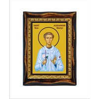 Alexander Schmorell - St. Von München San Saint Alexandre Handgefertigte Holz-Symbol Auf Plakette, Altar von Holyartstore