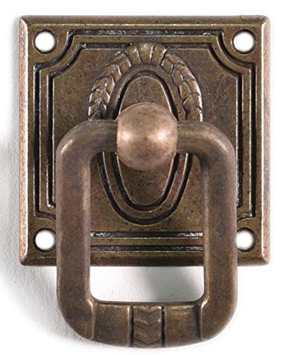 Antikmöbel Griff Schlüsselschild aus ZAMAC Metall und antik patiniert (5028/00.01) von Holzando.de