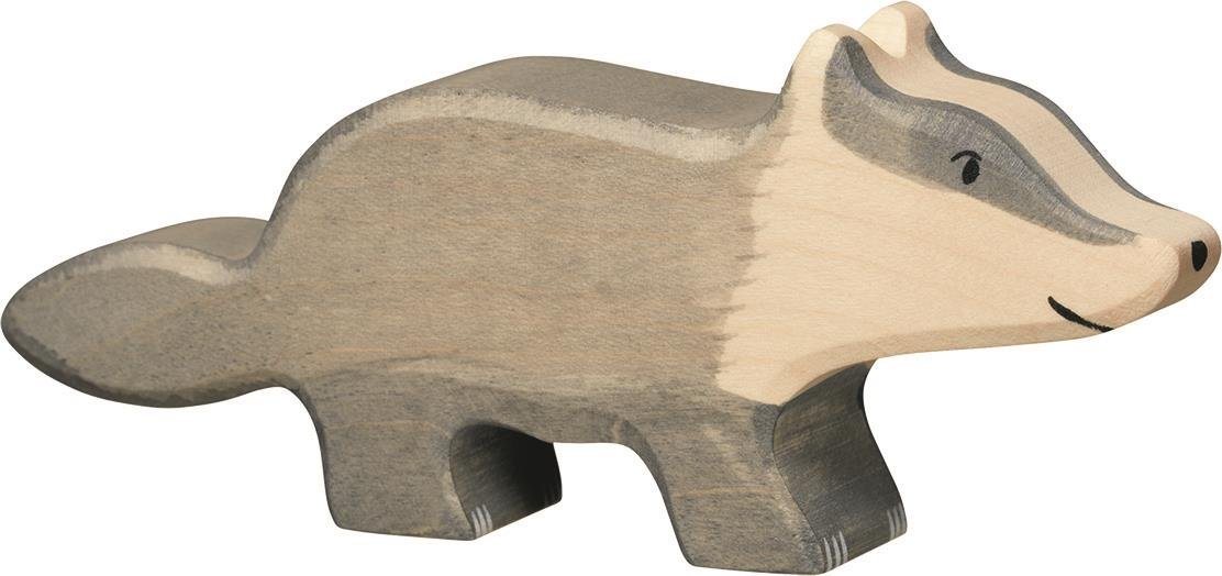 Holztiger Tierfigur HOLZTIGER Dachs aus Holz von Holztiger