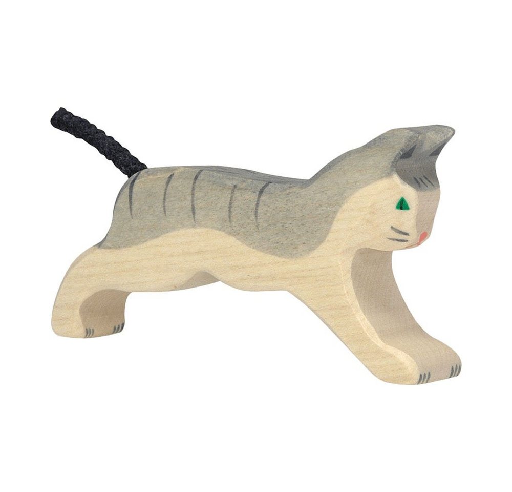 Holztiger Tierfigur HOLZTIGER Katze aus Holz - laufend von Holztiger