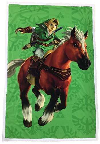 Hômadict Nintendo Plaid Sherpa 100X150 cm Zelda LINK Epona von Hômadict