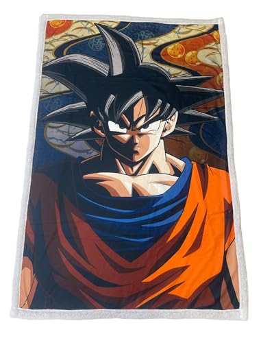 Hômadict Plaid Sherpa 100X150 cm Dragon Ball SAIYEN & Villains von Hômadict