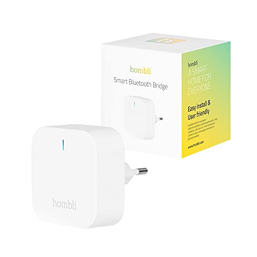 Hombli Smart Bluetooth Bridge | Drahtloses Fernbedienungs Gateway fur Bewegungsmelder und Kontaktsensor mit App-Funktion | Einfache Installation | Kompatibel mit Google, Alexa und Siri von Hombli