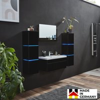 Badmöbel WANGEROOGE BIG 80 cm XL - schwarz von Home Deluxe